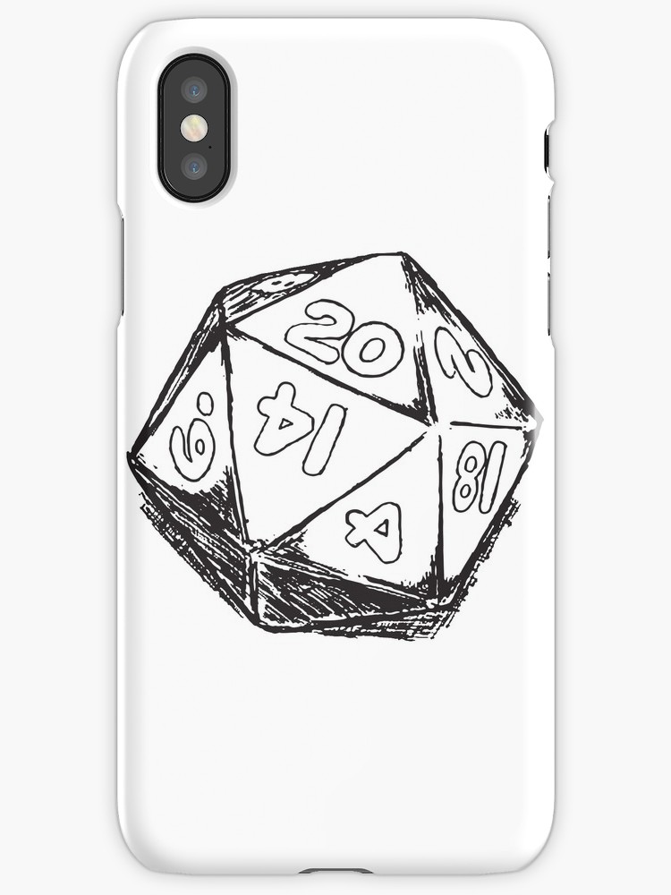 750x1000 D20 Dice Iphone Cases Amp Skins By Hinomaru17 Redbubble
