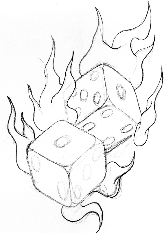 633x900 Flaming Lucky Dice By Soul Courageous Vic Amp Laine`s