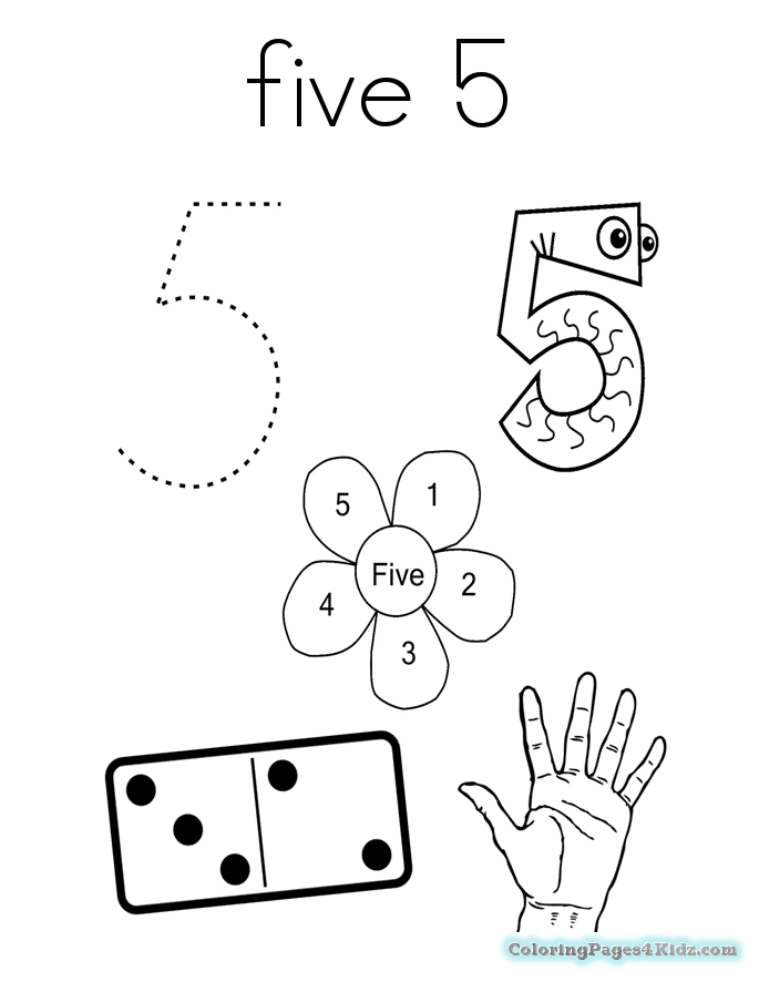 685x886 Number 5 Dice Coloring Page Coloring Pages For Kids