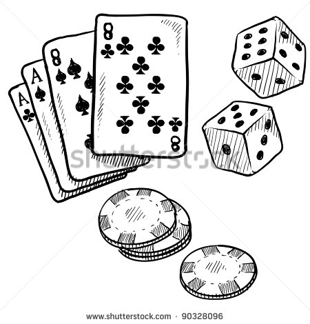 450x470 Poker Card Drawings Fun Ideas