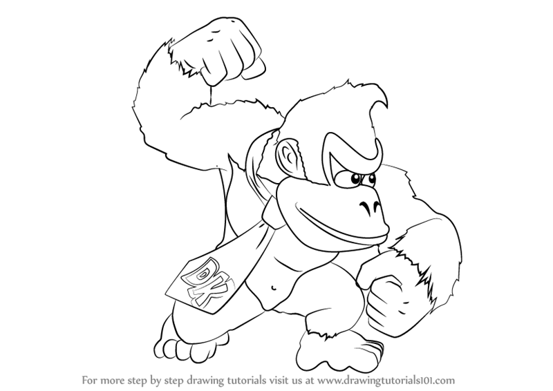 800x566 Learn How To Draw Donkey Kong From Super Smash Bros (Super Smash