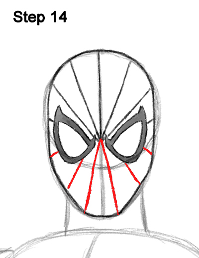 400x517 How To Draw Spider Man (Full Body)