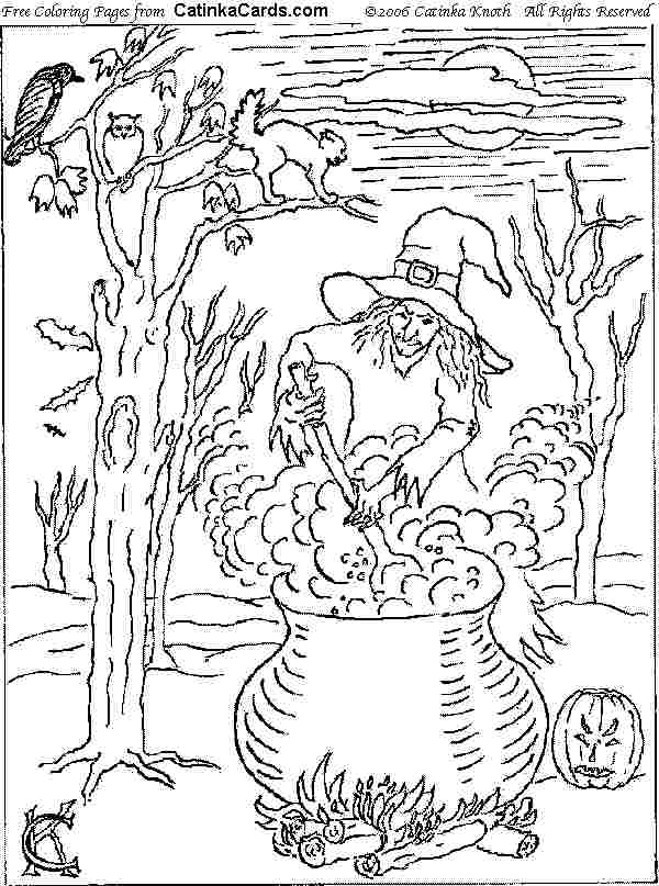 600x807 Difficult Halloween Coloring Pages Printable For Snazzy Draw