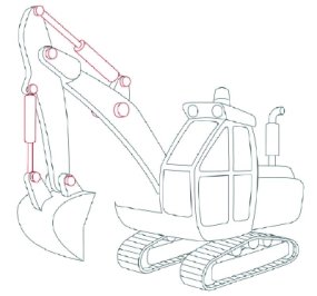285x266 How To Draw Excavators Howstuffworks