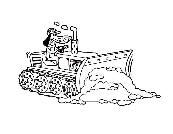 600x464 Bulldozer Pulling Dirt In Digger Coloring Page Coloring Sun