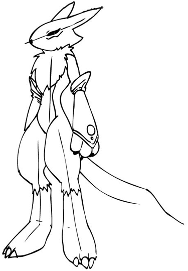 375x540 How To Draw Renamon From Digimon In Easy Steps With This Drawing