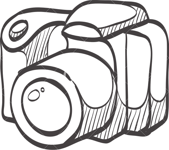 550x489 Digital Camera Outline