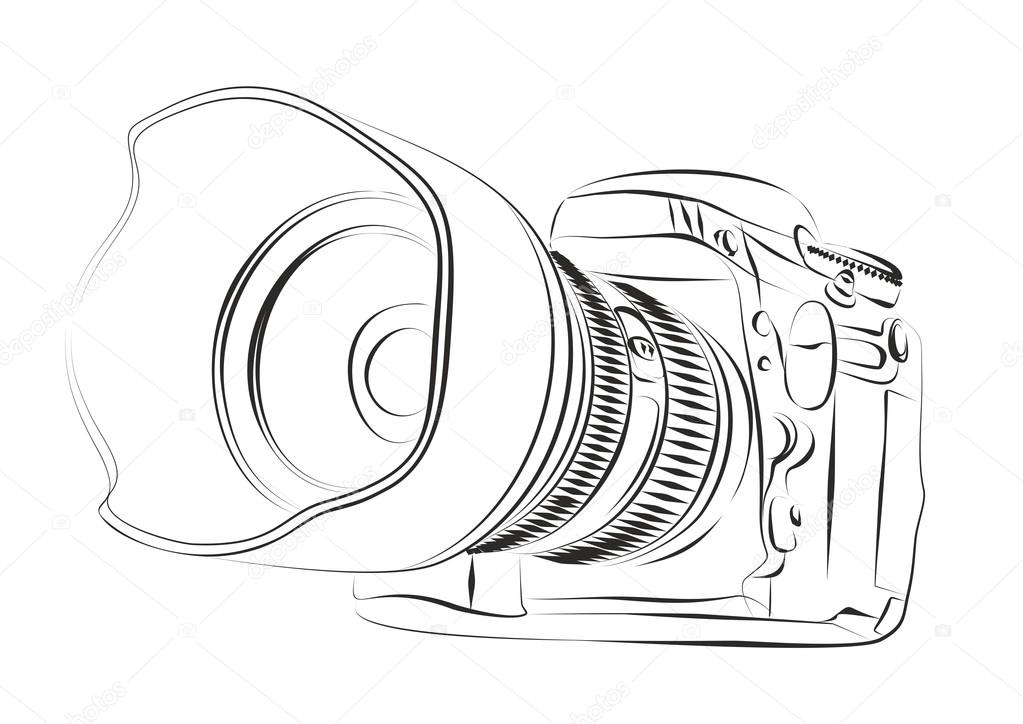 Digital Camera Drawing at GetDrawings | Free download