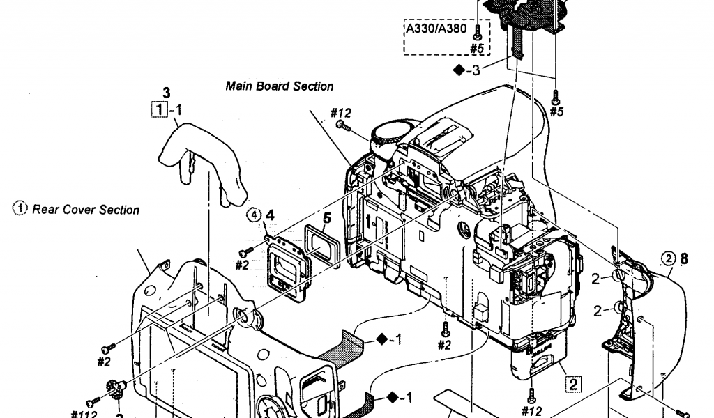 1024x600 Sony Digital Camera Parts Model Dslra380l Sears Partsdirect