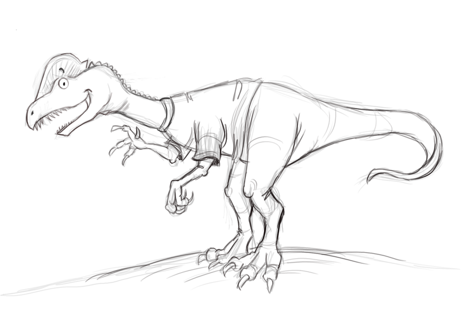 900x604 Clydethe Dilophosaurus All Grown Up