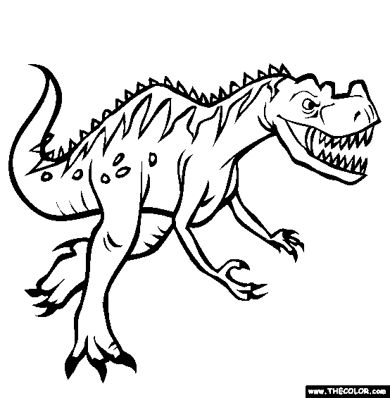 554x565 Dinosaur Online Coloring Pages Page 1