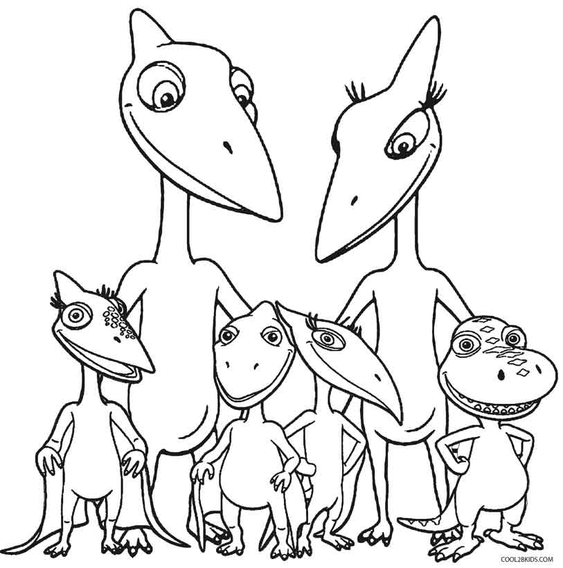 813x820 Dinosaur Train Coloring Pages