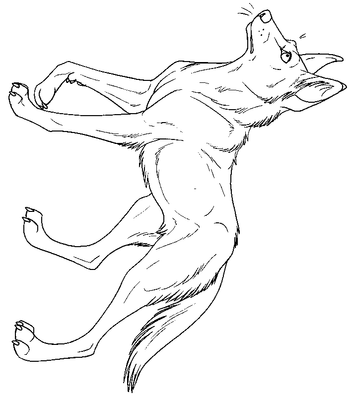 703x802 Dingo Coloring Page