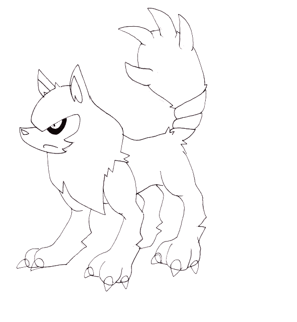 592x640 Dingo Coloring Page