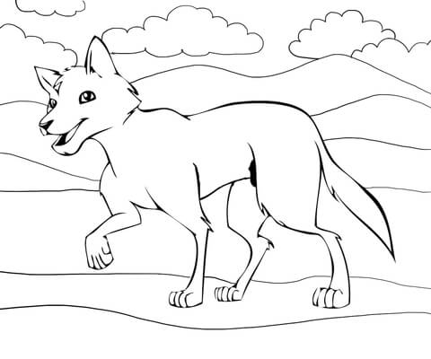 480x400 Funny Dingo Coloring Page Free Printable Coloring Pages