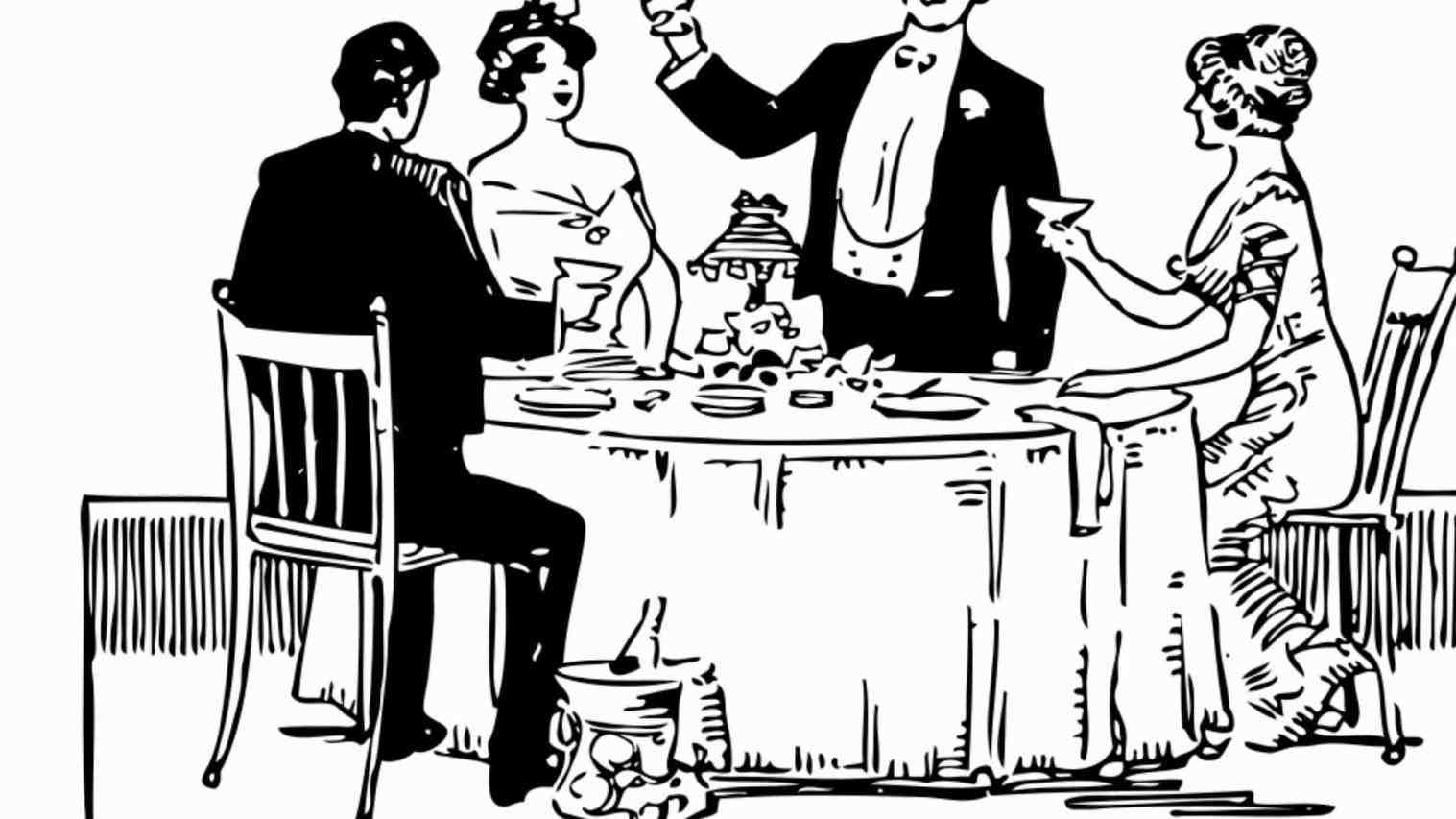 1517x853 Dinner Table Drawing