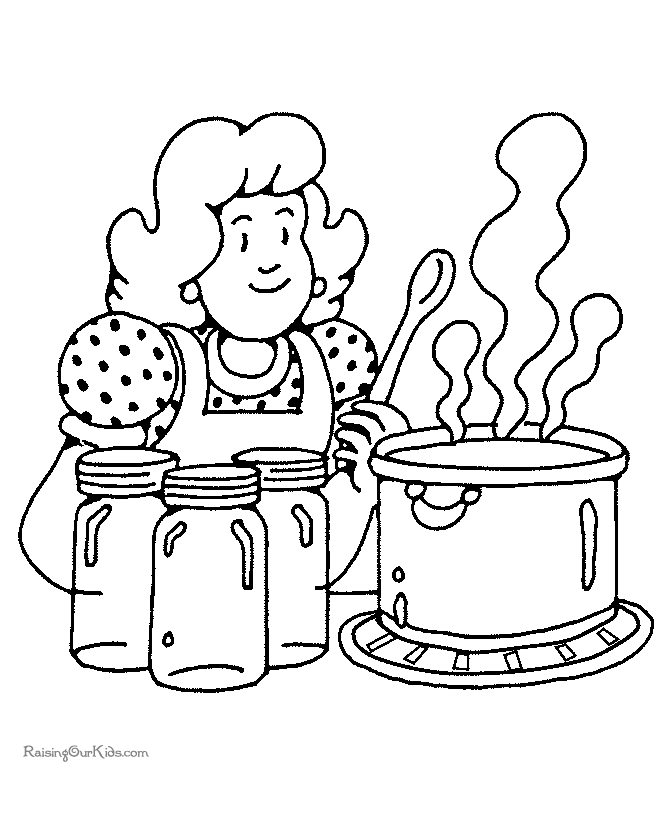 670x820 Dinner Coloring Pages For Thanksgiving 015