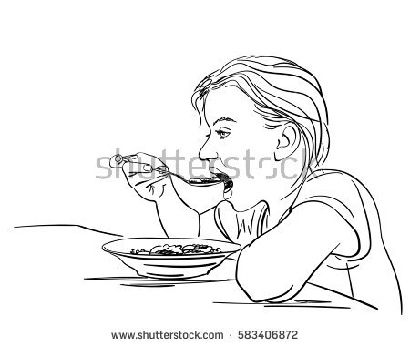 450x380 Drawn Meal Plate