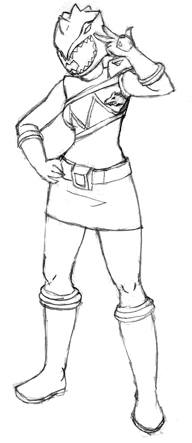 377x868 Dino Chargekyoryuger White Rangerkyoryu White By Kohdok