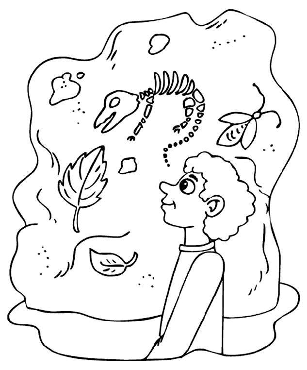 633x762 Dinosaur Bones Coloring Pages Many Interesting Cliparts