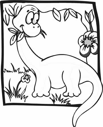 360x444 Dinosaur Coloring Pages