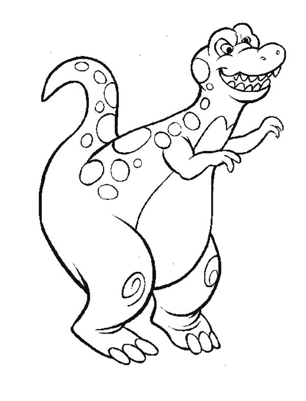 600x785 Cartoon Dinosaur Coloring Pages Cartoon Dinosaur Coloring Pages
