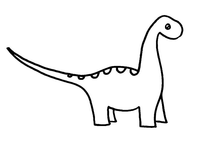 671x503 Coloring Pages Easy Dinosaur Drawings Drawing How To Draw Trex