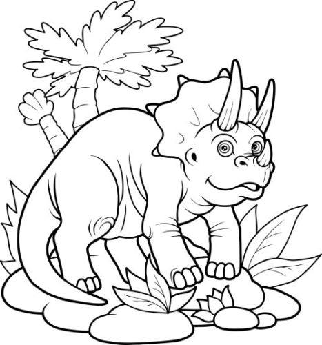 467x500 Fun Dinosaur Coloring Pages Imagiplay