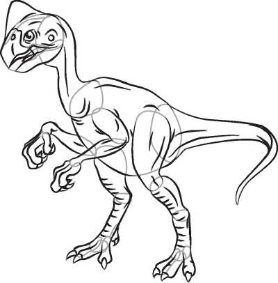 400x406 To Draw A Dinosaur Oviraptor