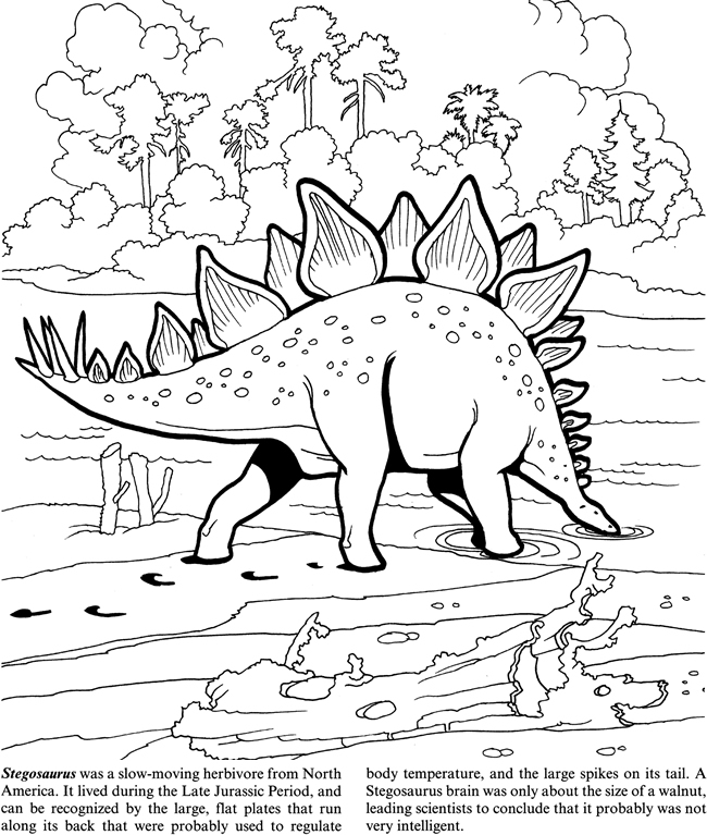 650x767 Dinosaurs! Coloring Book By Jan Sovak