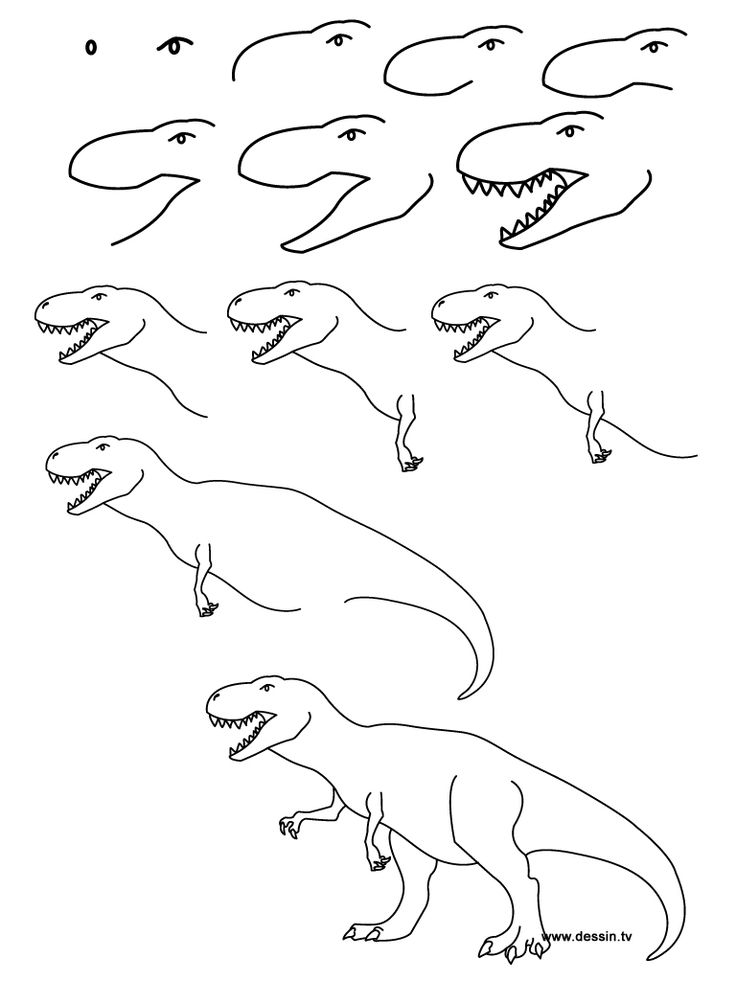 Dinosaur Drawing For Kids at GetDrawings | Free download