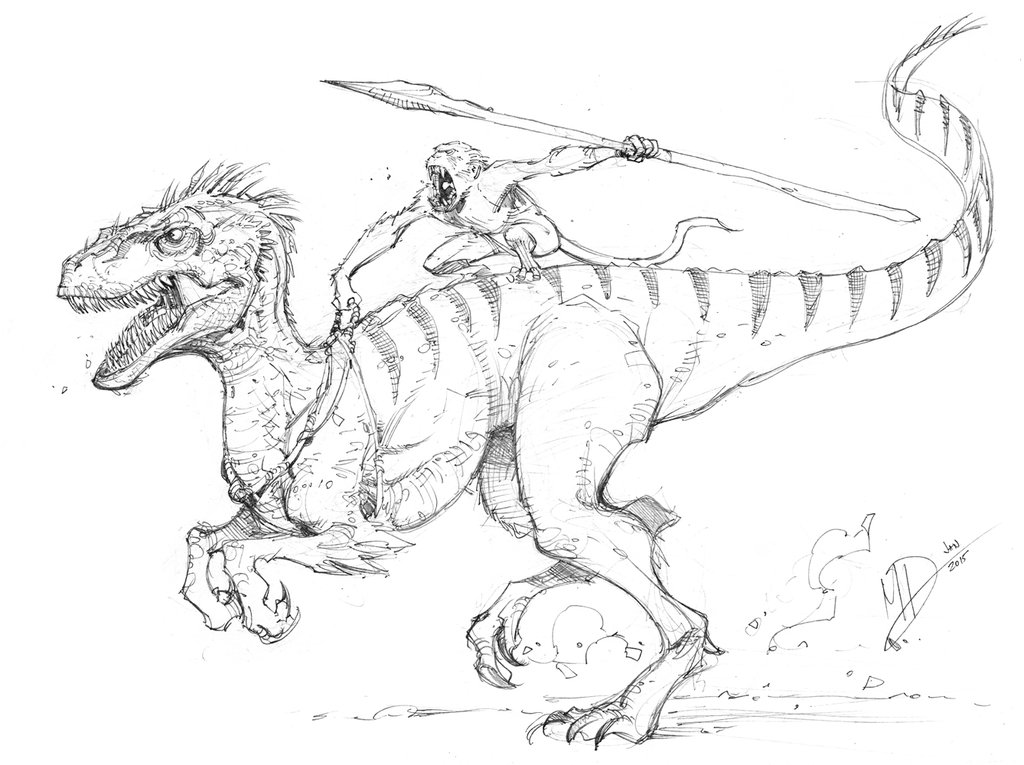 1024x765 Imaginary Dinosaur By Max Dunbar