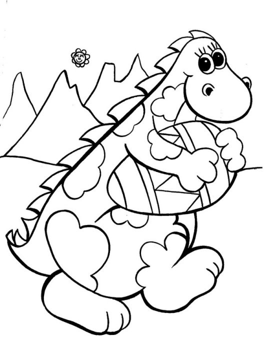 550x710 Dinosaur Egg Coloring Page Clipart Panda