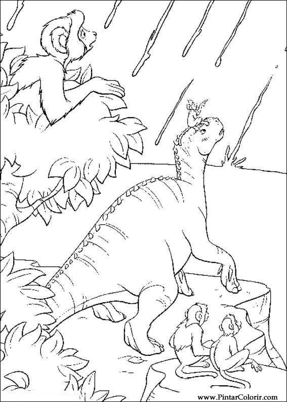 567x794 Drawings To Paint Amp Colour Dinosaur