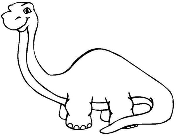 600x464 Dinosaur Coloring Page Bebo Pandco