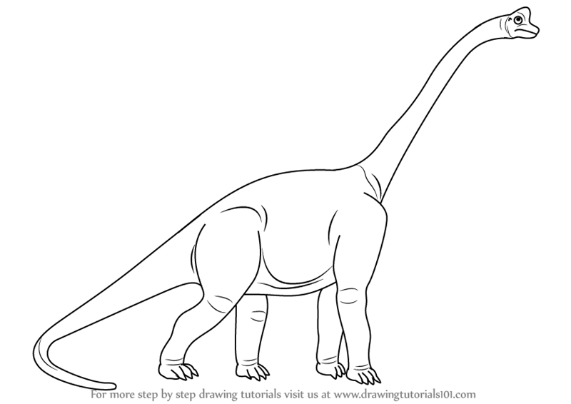 Dinosaur Line Drawing at GetDrawings | Free download