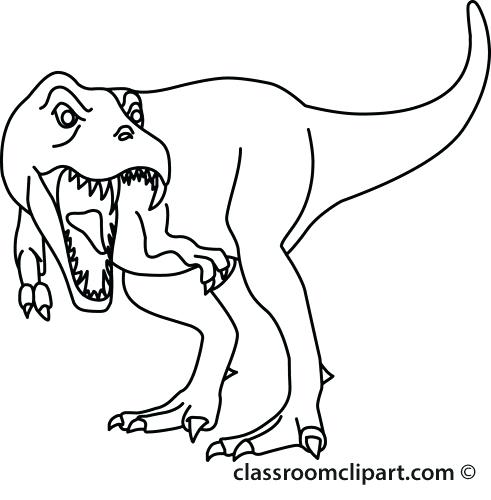 Dinosaur Outline Drawing at GetDrawings | Free download