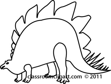 375x285 Dinosaurs Clipart Stegosuarus Dinosaur Outline 11