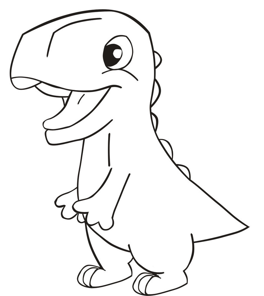 845x946 Drawn Dinosaur Simple Pencil And In Color Drawn Dinosaur Simple