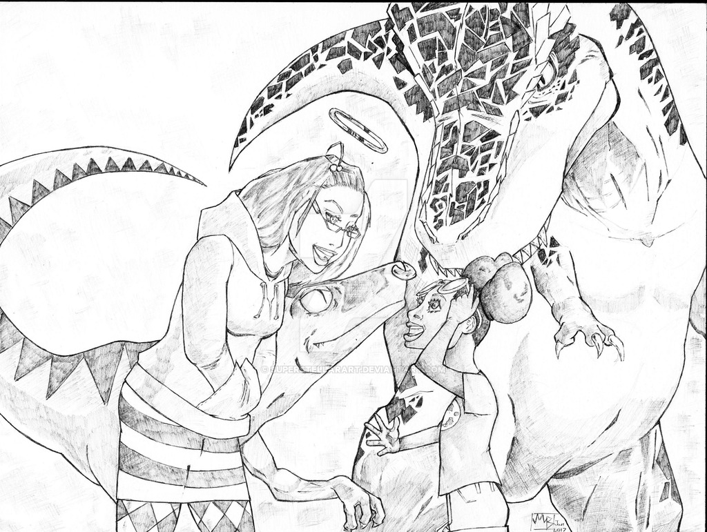 1024x771 Moon Girl And Devil Dinosaur And Gertrude Yorkes By