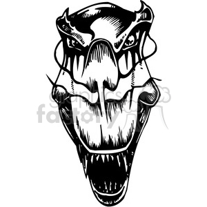 300x300 Royalty Free Dinosaur Head Design 387093 Vector Clip Art Image