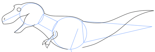 500x168 How To Draw Tyrannosaurus Rex Dinosaur