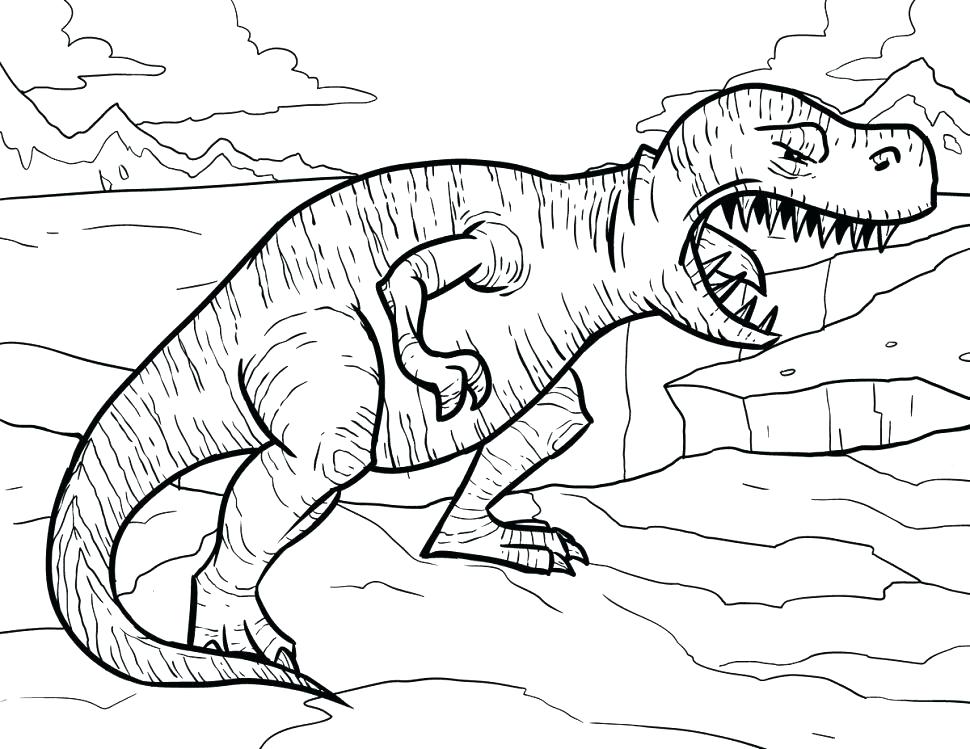 970x749 Tyrannosaurus Coloring Page T Rex Printable Coloring Pages