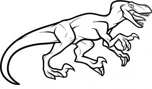 302x176 How To Draw How To Draw A Velociraptor Dinosaur