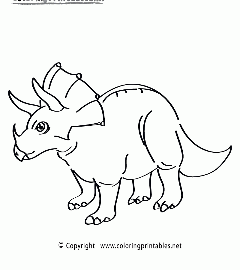 800x900 Dinosaur Triceratops Coloring Pages Stock Illustration Free