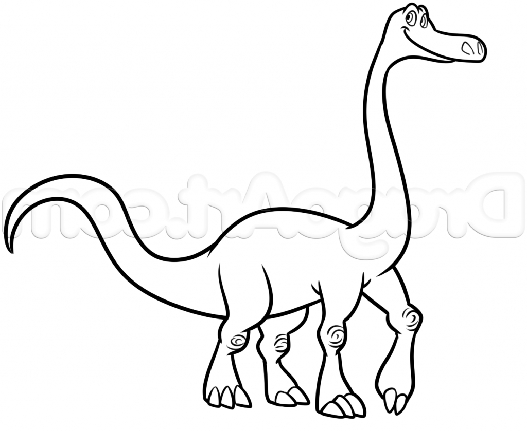 1024x839 A Good Picture To Draw Step 8 How To Draw Arlo From The Good