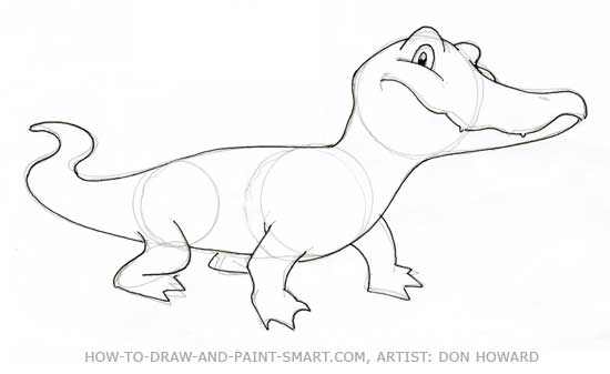 550x337 How To Draw Alligators