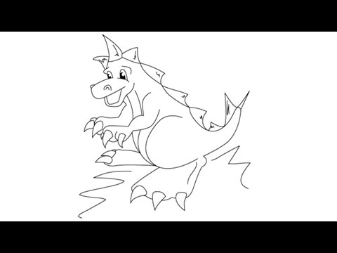 480x360 How To Draw Dinosaurs