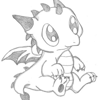 320x320 Tag For Easy Cute Dinosaur Drawing Simple Line Art Drawings