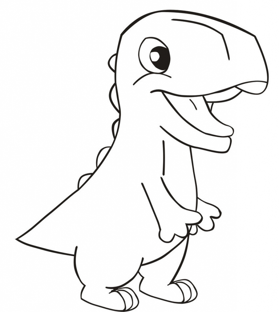 914x1024 Basic Pencil Drawing Lessons On How To Draw A Dinosaur With Six